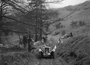 Singer competing in the MG Car Club Abingdon Trial / Rally, 1939. Artist: Bill Brunell