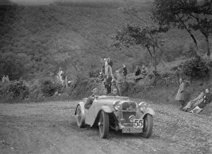 Singer competing in the Mid Surrey AC Barnstaple Trial, Beggars Roost, Devon, 1934