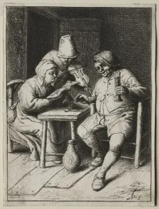 1610 1684 Prints: The Singer. Creator: Adriaen van Ostade (Dutch, 1610-1684)