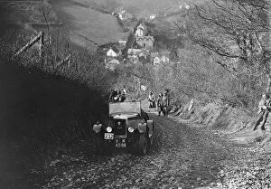 Singer Junior of RW Everard competing in the MCC Lands End Trial, Beggars Roost, Devon, 1929