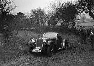 Singer of L Sandford at the Sunbac Colmore Trial, near Winchcombe, Gloucestershire, 1934