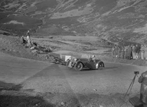 Hairpin Bend Prints: Singer Le Mans 2-seater competing in the RSAC Scottish Rally, Devils Elbow, Glenshee, 1934