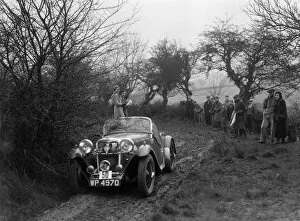 Ah Langley Gallery: Singer Le Mans of AH Langley at the Sunbac Colmore Trial, near Winchcombe, Gloucestershire, 1934