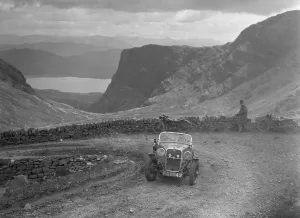 Dry Stone Wall Prints: Singer Le Mans of TL McDonald competing in the RSAC Scottish Rally