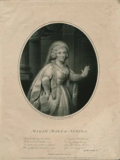 Mara Prints: The singer Madame Gertrud Elisabeth Mara (1749-1833)