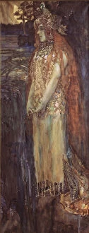 Images Dated 10th June 2013: Singer Nadezhda Zabela-Vrubel as Princess Volkhova in the opera Sadko by N. Rimsky-Korsakov, 1898
