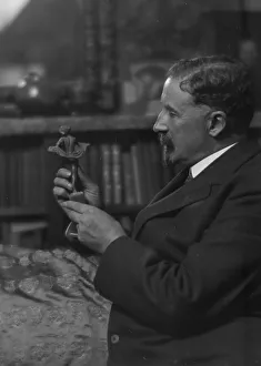 Interiors Prints: Singer, Paris E. Mr. portrait photograph, 1916 Sept. 30. Creator: Arnold Genthe