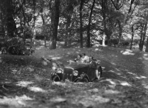 Singer taking part in the B&HMC Brighton-Beer Trial, Fingle Bridge Hill, Devon, 1934