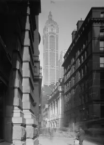 Headquarters Prints: Singer Tower (Building), N.Y. 1910. Creator: William H. Jackson