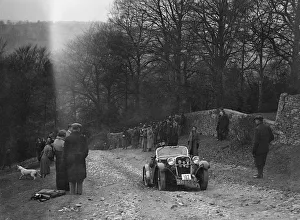 Singer of WDV Norman climbing Nailsworth Ladder, Sunbac Colmore Trial, Gloucestershire, 1934