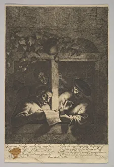 Sevent Prints: Singers at the Window, 1610-85. Creator: Unknown