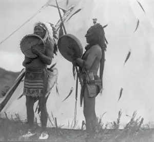 Valour Prints: Singing deeds of valor, c1908. Creator: Edward Sheriff Curtis