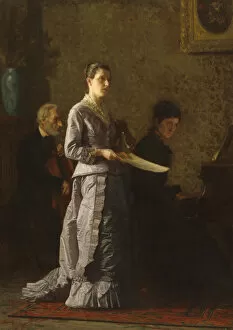 Images Dated 6th April 2021: Singing a Pathetic Song, 1881. Creator: Thomas Eakins