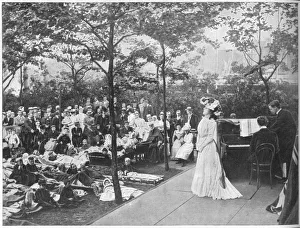 Sims Prints: Singing to patients at a London hospital, c1901 (1903). Artist: EH Harnock