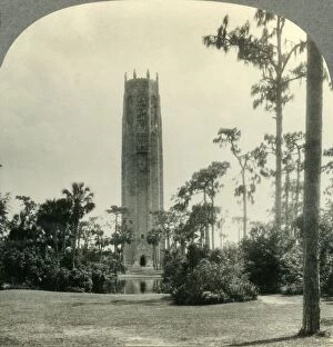 Florida Gallery: The Singing Tower, The Taj Mahal of America, Mountain Lake, Florida, c1930s