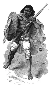 Singing the war song; A journey through Soudan and Western Abyssinia, with Reminiscences... 1875. Creator: Unknown