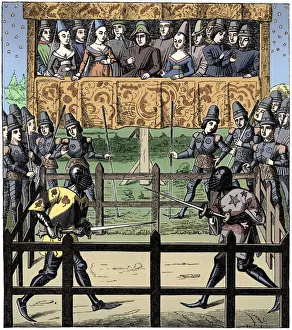 Fighter Prints: Single combat, 15th century (1849)