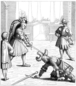 Fighter Prints: Single combat between Maximilien and a German knight