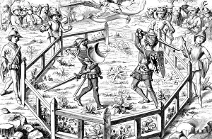 Single combat subjected to the judgement of God, 15th century (1849) Single combat subjected to the judgement of God, 15th century (1849)