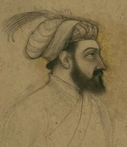 Khurram Prints: Single Leaf of a Portrait of Shah Jahan