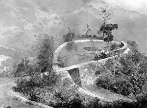 Burlington Smith Gallery: A single loop in the Darjeeling Himalayan Railway, India, c1910