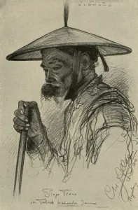 Chewing Prints: Singo Trono - man chewing tobacco, Magelang, Java, 1898. Creator: Christian Wilhelm Allers