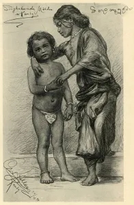 Young Women Collection: Sinhalese girls, Kandy, Ceylon, 1898. Creator: Christian Wilhelm Allers