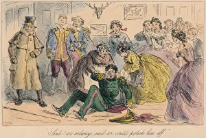 Bradbury And Evans Gallery: Sink! Ar always said ar could polish him off, 1865. Artist: Hablot Knight Browne