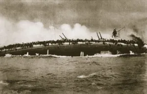 Sinking Prints: The sinking of the German cruiser Blücher in the North Sea