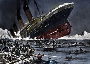 White Star Line Gallery: The sinking of SS Titanic, 14 April 1912
