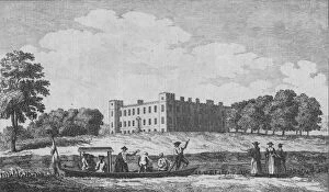Duke Of Somerset Gallery: Sion House, view d from opposite Isleworth Church, c1760. Artist: Edward Rooker