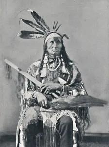 Robert Wilson Prints: A Sioux chief, 1912. Artist: Robert Wilson Shufeldt