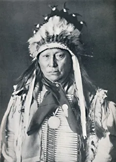 Robert Wilson Prints: A Sioux chief in his warpaint, 1912. Artist: Robert Wilson Shufeldt
