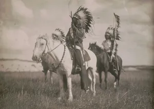 Sioux chiefs, c1905. Creator: Edward Sheriff Curtis