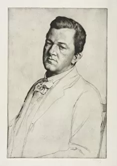 Sir Charles Holroyd, 1909. Creator: William Strang (British, 1859-1921)