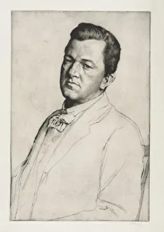 William Strang British Prints: Sir Charles Holroyd, 1909. Creator: William Strang (British, 1859-1921)