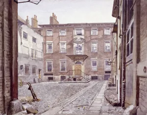 Sir Christopher Wrens house, Botolph Lane, London, 1886. Artist: John Crowther