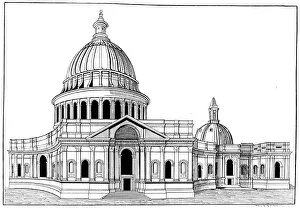 John Richard Prints: Sir Christopher Wrens original model for St Pauls cathedral