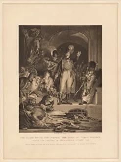 Baird Collection: Sir David Baird Discovering the Body of Tippoo Sultaun, 1799 (1878). Artist: M Nargert