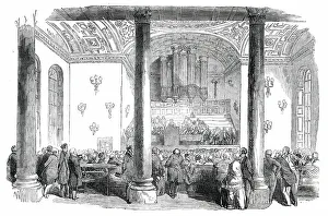 David Brewster Prints: Sir David Brewste...Delivering the Opening Address, 1850. Creator: Unknown