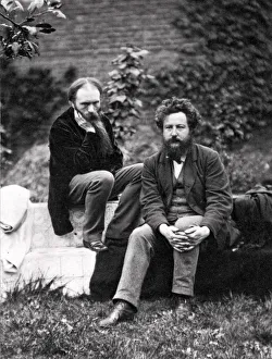 Edward Coley Burne Jones Gallery: Sir Edward Burne-Jones and William Morris, 19th century. Artist: Frederick Hollyer