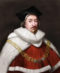 Chain Of Office Gallery: Sir Edward Coke, c16th century, (1904). Artist: Cornelius Janssen van Ceulen