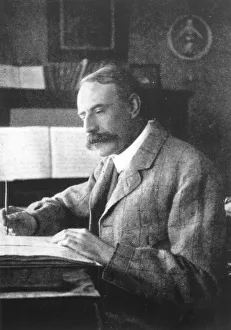 Desk Prints: Sir Edward Elgar, (1857-1934), English composer, late 19th-early 20th century