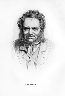 Sir E Landseer Prints: Sir Edwin Henry Landseer, British painter, (1912)