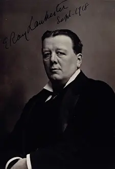 Fry Elliott Prints: Sir Edwin Ray Lankester, 1918. Creator: Elliott & Fry