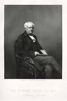 Sir Fitzroy Kelly, English judge, c1880. Artist: DJ Pound