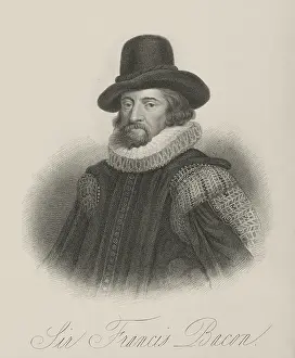 Sir Francis Bacon Print, c1610 (1834-1837). Art Prints, Posters