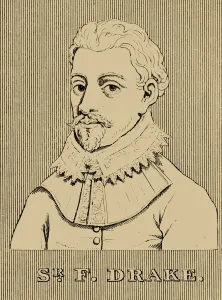 Sir Francis Gallery: Sir Francis Drake, (c1540-1596), 1830. Creator: Unknown