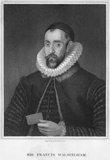 Foreign Secretary Collection: Sir Francis Walsingham, Secretary of State to Elizabeth I, late 16th century. Artist: H Robinson