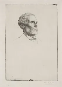 Alphonse Legros French Prints: Sir Frederick W. Burton. Creator: Alphonse Legros (French, 1837-1911)